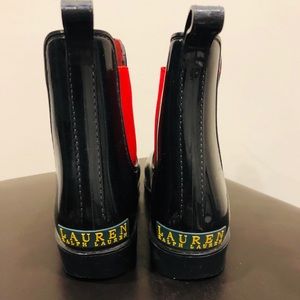 Ralph Lauren Rain Boots worn with love.